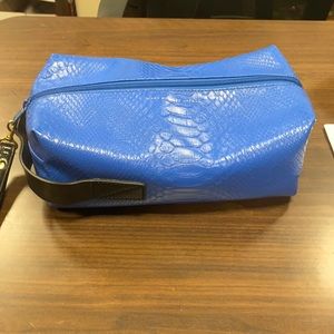 Marc jacobs Dopp kit blue crocodile pattern